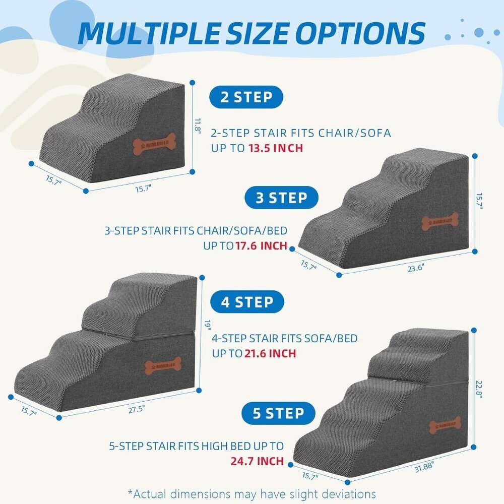 5-Step Spliceable Pet Stairs - Picture 5 of 7